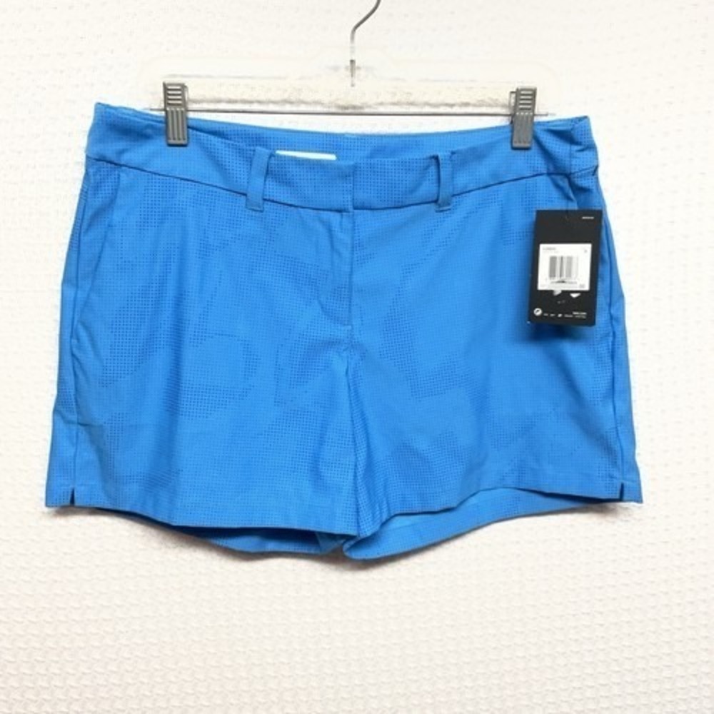 NWT Nike Dri-Fit Flex Blue Athletic Shorts Women Medium China 100% Polyester